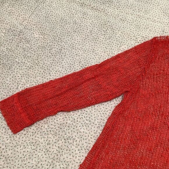 Multiples Brand Red Bohemian Boho Chic Mesh Sequin Summer Festival Rave Top Med - Picture 9 of 11